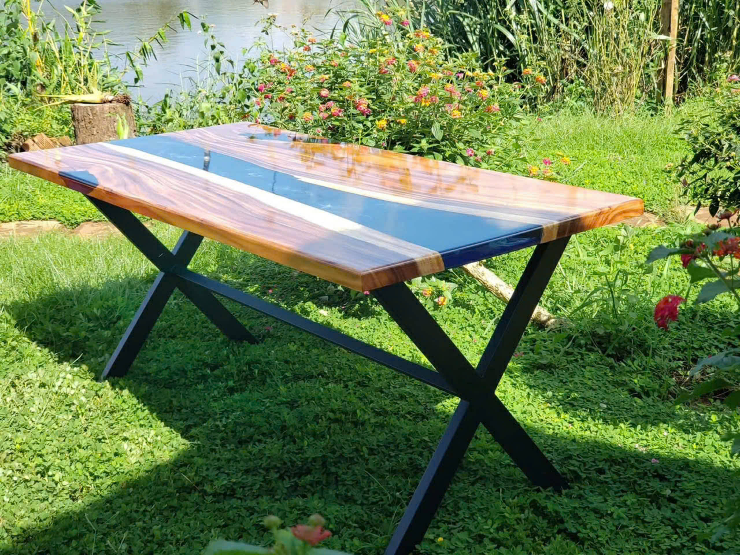 Rectangular Epoxy table